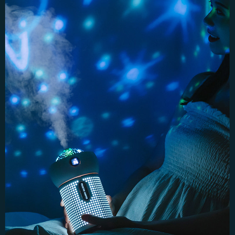 Diffuseur d'huile essentielle,Lumière de projection, USB rechargeable